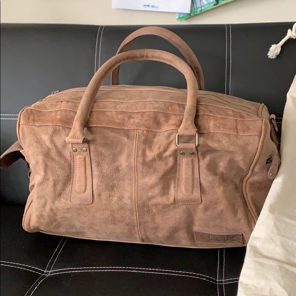 Leather duffel